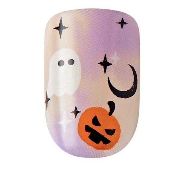 Kiss Impress No Glue Mani Press-On Glow In The Dark Halloween 30ct Size Small - Picture 3 of 7